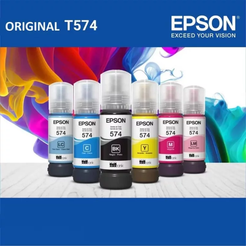 EPSON Tinta T574 Pack 6 EcoTank L8050 / L18050
