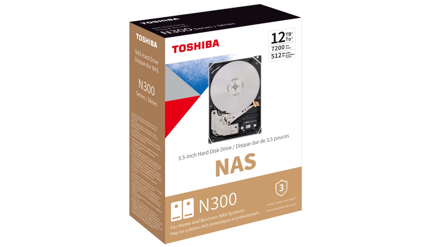 Disco Duro Interno Toshiba N300 Para NAS 12TB