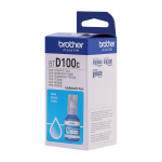 BROTHER Botella de tinta BTD100C Cian Ultra Rendimiento