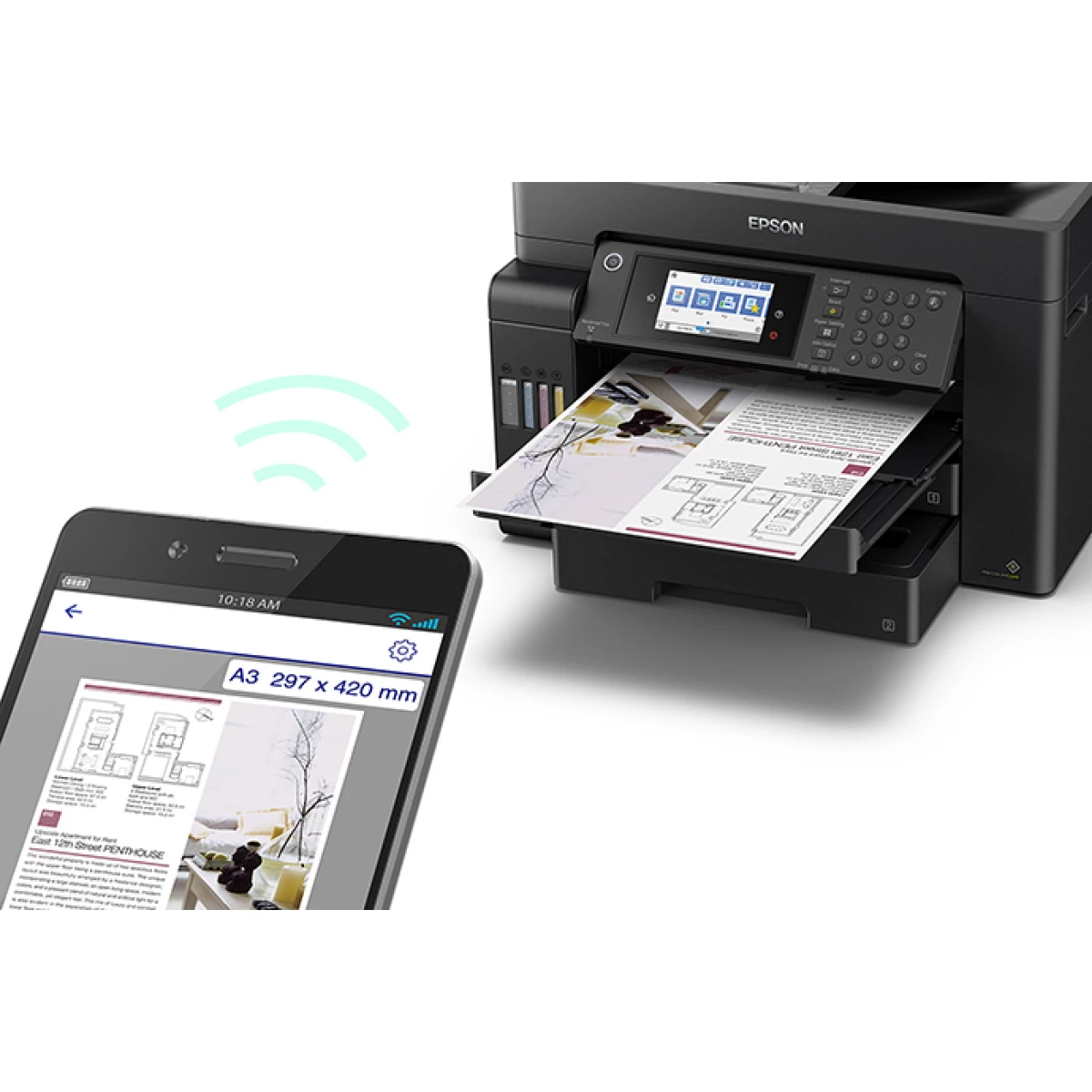 Epson Impresora Multifuncional Ecotank A3 A Color L15150