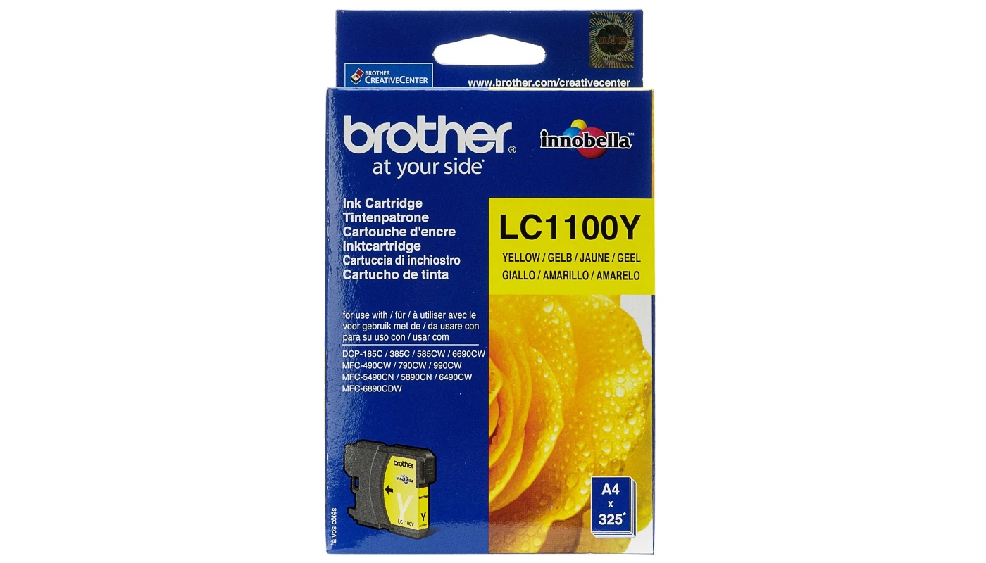 Brother Cartucho de Tinta Amarillo LC1100Y