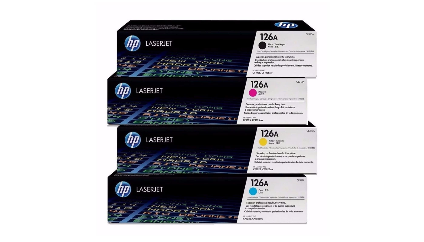 HP Toner 126A | Pack 4 Colores CE310A CE311A CE312A CE313A