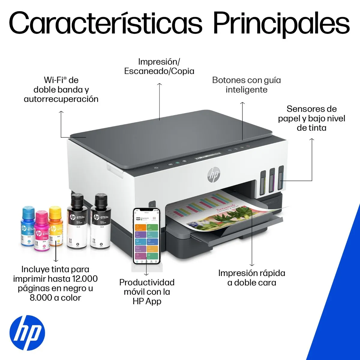 Impresora Hp 720 Smart Tank Multifuncional Wifi Duplex Color