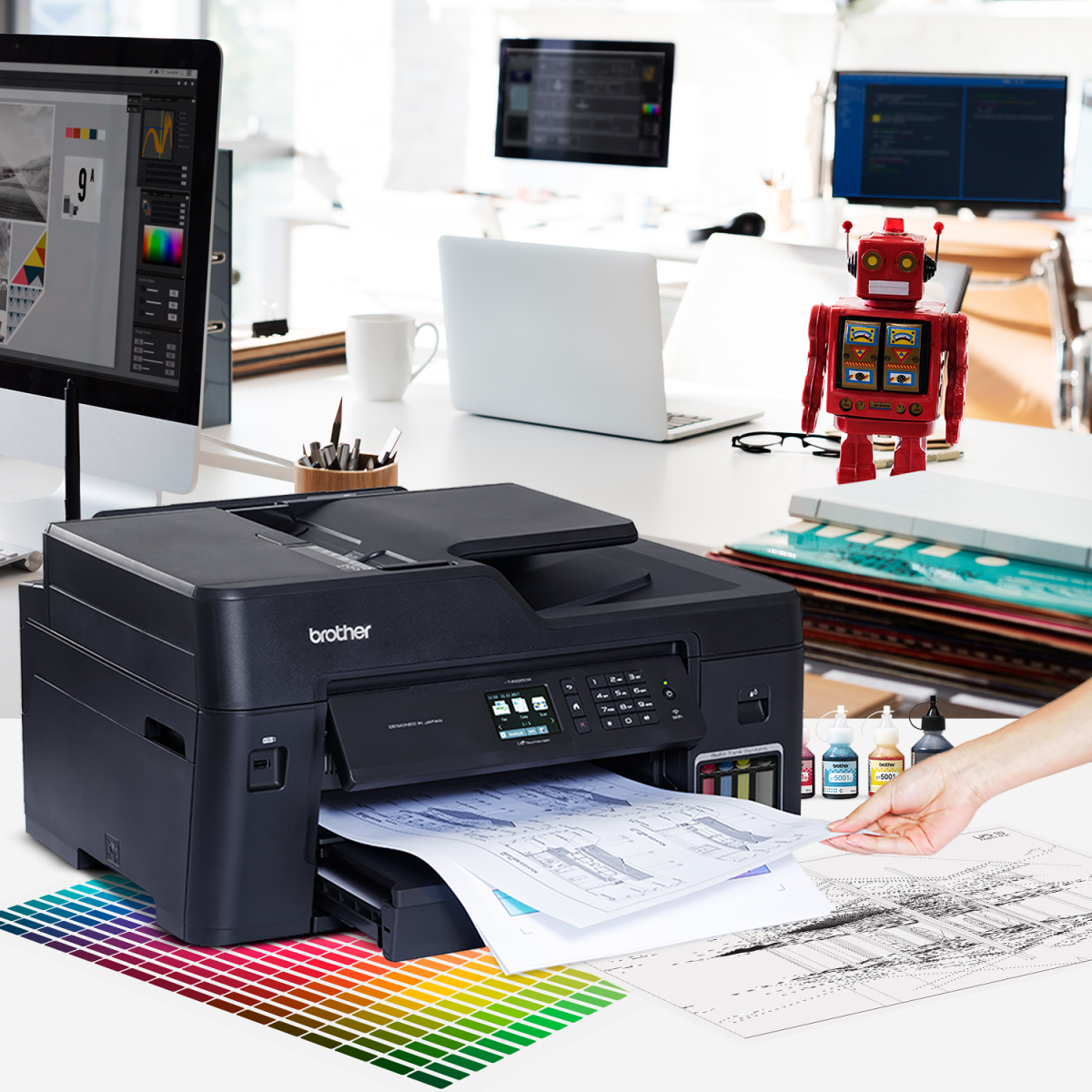 Brother Multifuncional T4500dw Color A3 Dúplex Wifi Ethernet