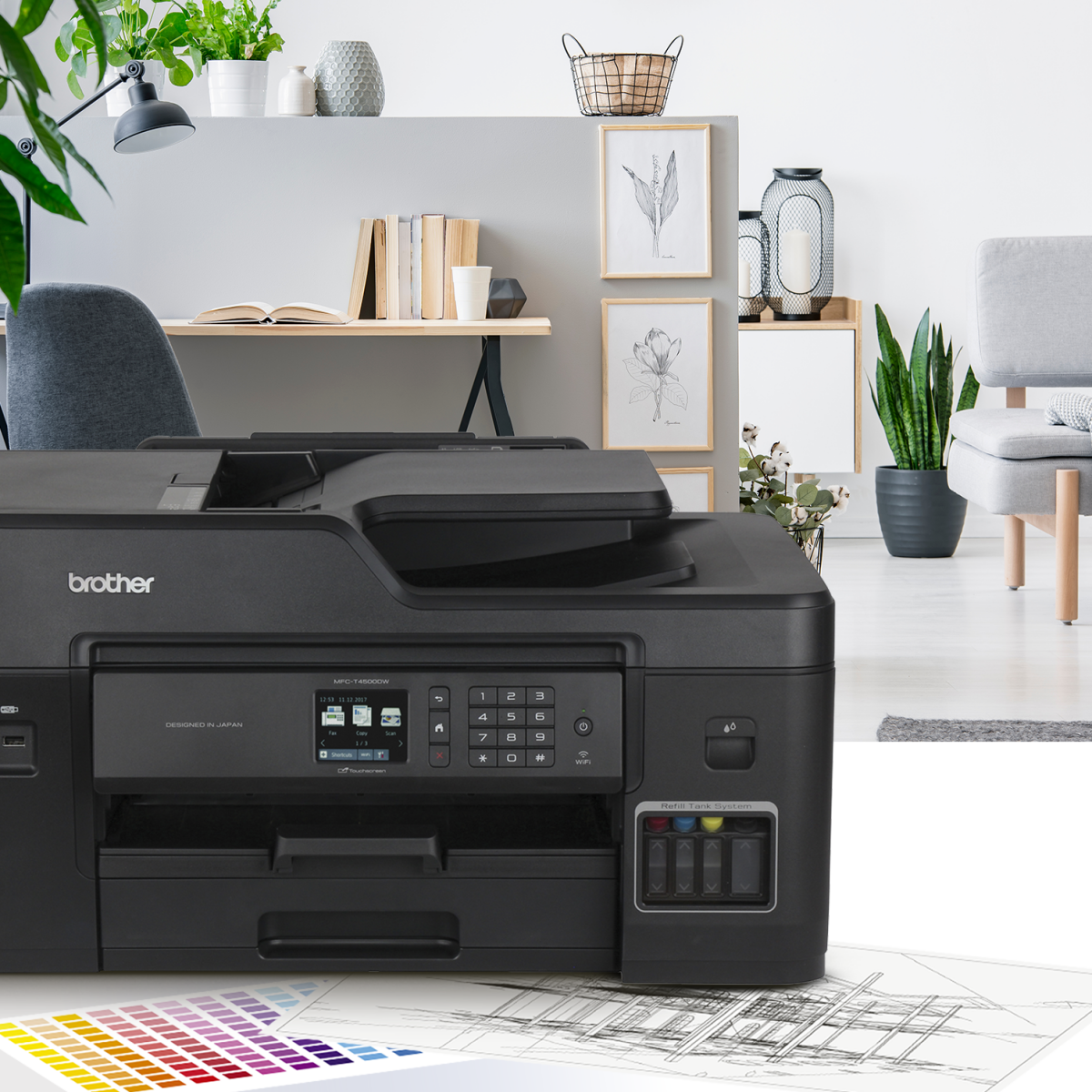Brother Multifuncional T4500dw Color A3 Dúplex Wifi Ethernet