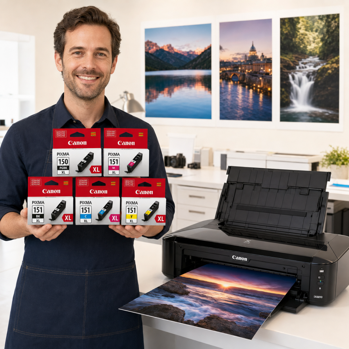 CANON Pack XL Tintas PGI-150XL CLI-151XL IX-6810