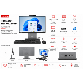 Lenovo ThinkCentre Neo 55a Ryzen 5 16GB 512GB SSD Win11 Pro